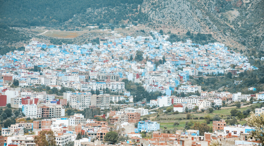 Stunning view of Chefchaouen, a key destination on your 8 days Morocco itinerary.